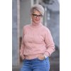 damsky svetr se stojakem pauline svetle ruzova