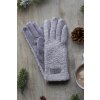 damske prstove rukavice frosty svetle seda