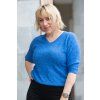 damsky upletovy top trust modra