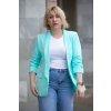 damske pruzne sako color mintova