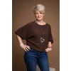 damsky oversize svetr bridget cokoladova