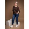 damsky oversize svetr bridget cokoladova