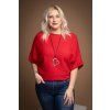 damsky oversize svetr bridget cervena