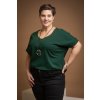 damske tricko s kratkym rukavem barbara lahvove zelena