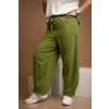 damske teplakove kalhoty body hraskove zelena