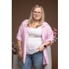 damska pruhovana kosile wave svetle ruzova