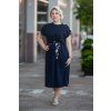damske midi saty delfy tmave modra