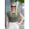 damske elegantni tricko khaki