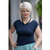 damske elegantni tricko tmave modra