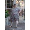 damske plus size saty lada sedohneda