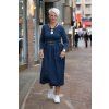 damske dlouhe saty manka tmave modra