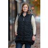 damska plus size prosivana vesta evans cerna