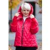 damska plus size bunda platina cervena