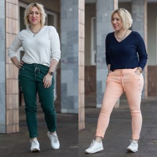 Pohodinda😎kalhoty LOKI + svetr COCOA=🫶🏻 . Jde o to, že paní učitelka nemusí bejt celý den v kostýmku, že🤓A naše Zůza je...