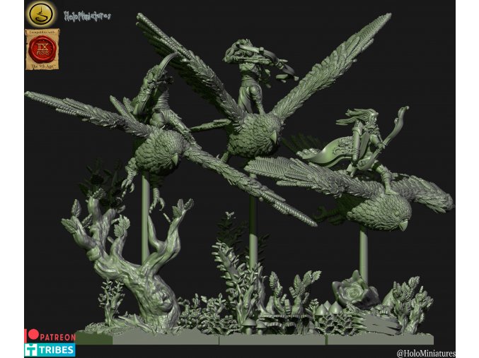 Wood elves Kestrel knights (Digital file)
