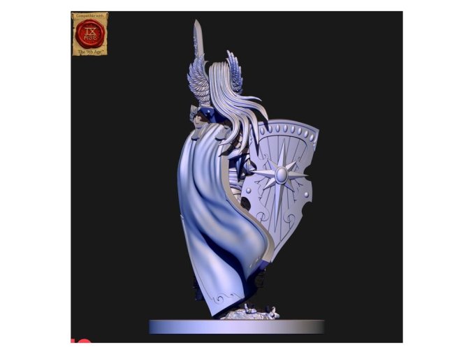 High elves Lord with hand weapon and shield