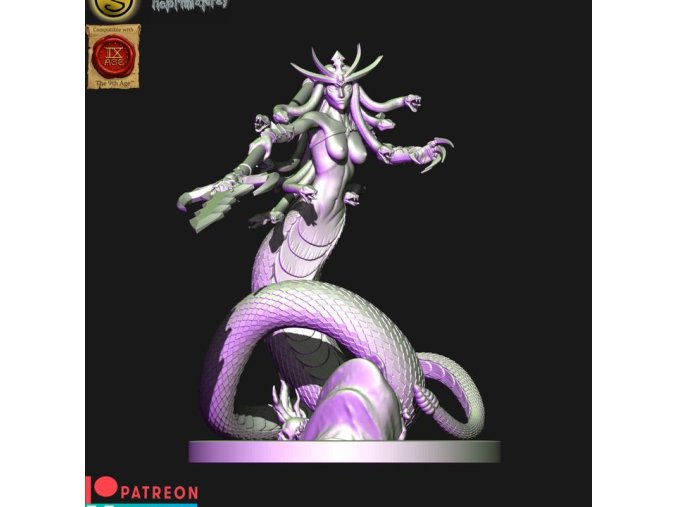 Dark elves Medusa 2 (Digital file)