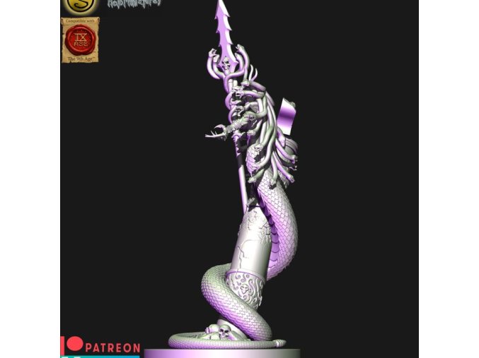 Dark elves Medusa 3 (digital file)