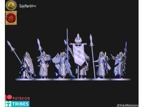 High elves spearmen unit with lion pelts(Chrancian upgrades)