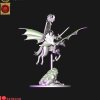 Dark elves hero with banner on Nightmare pegasus (digital file)