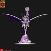 Dark elves hero with banner on Nightmare pegasus (digital file)