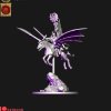 Dark elves hero with banner on Nightmare pegasus (digital file)