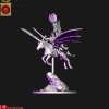 Dark elves hero with banner on Nightmare pegasus (digital file)