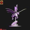 Dark elves hero with banner on Nightmare pegasus (digital file)