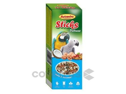 Avicentra tyčinky velký papoušek-ořech+kokos 2ks