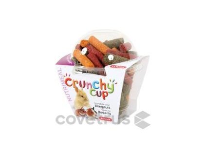 Pochoutka CRUNCHYCUP vojtěška/mrkev/řepa pro hlodavce 180g