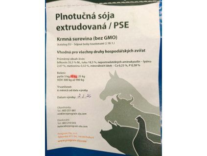Plnotučná sója extrudovaná /PSE