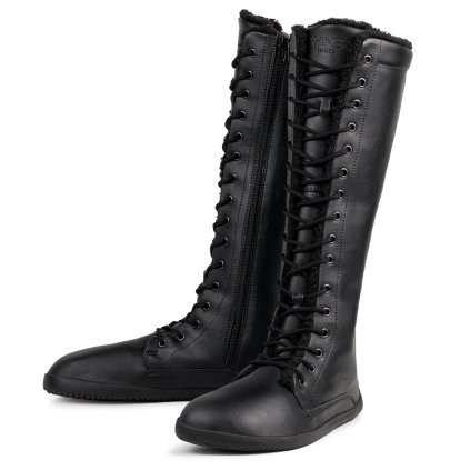 ahinsa jaya tall winter kozačky barefoot veganské