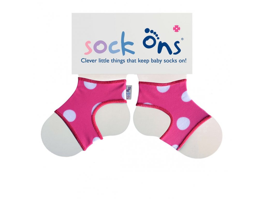 Sock Ons Pink Spots