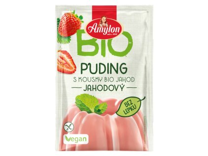 amylon bio puding jahodovy