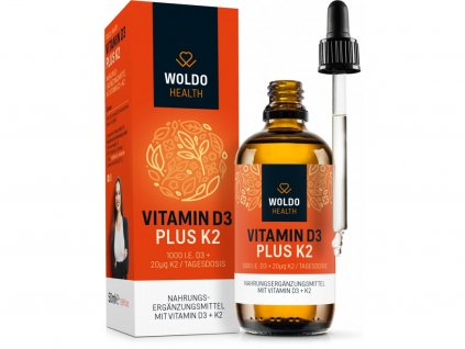 WOLDOHEALTH - Vitamín D3 plus K2
