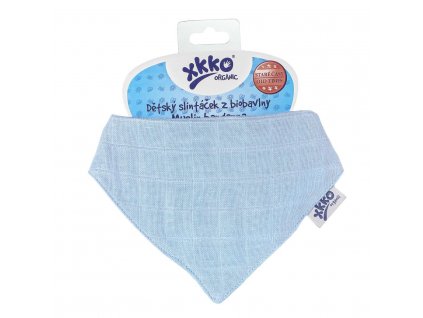 detsky slintacek xkko organic stare casy sky blue 90d