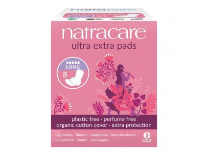 natracare menstruacni vlozky ultra extra long s kridelky 8 ks 1