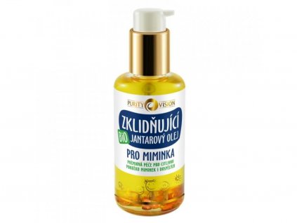 purity vision bio zklidnujici jantarovy olej pro miminka 95 ml