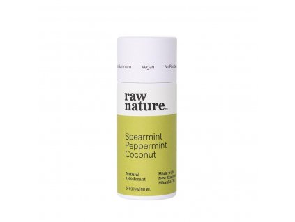 raw nature natural deodorant spearmint peppermint coconut 1200x1200