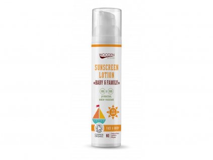 opalovaci telove mleko baby family spf 30 woodenspoon 100 ml