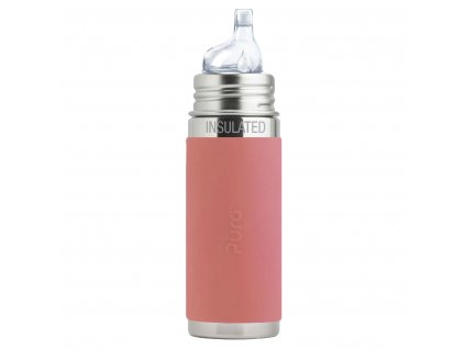 Pura nerezová TERMO lahev s pítkem 260 ml rose