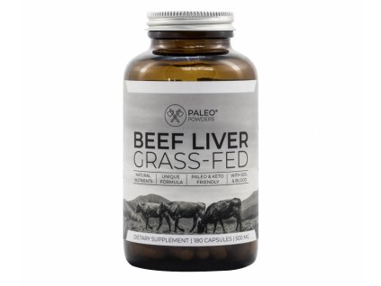 Hovězí játra (grass-fed beef liver) - 180 kapslí