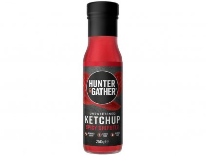 2180 hunter gather rajcatovy kecup bez cukru a sladidel spicy chipotle 250g 2