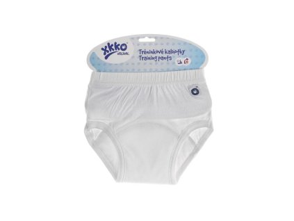 Tréninkové kalhotky XKKO Organic - Baby bílé