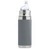 Pura nerezová TERMO lahev s pítkem 260 ml šedá