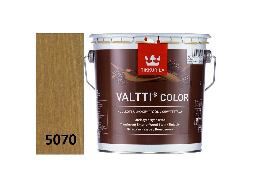 Tikkurila Valtti Color - 0,9L - 5070 - rustikální dub - Ruoko  + ein Geschenk zur Bestellung über 37 €