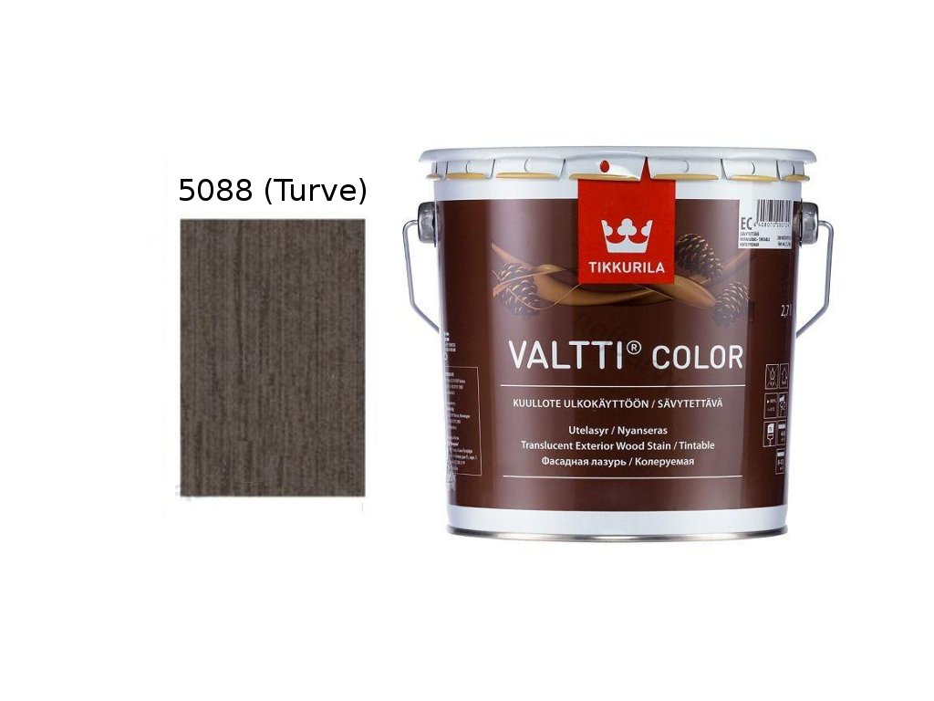 Tikkurila Valtti Color - 0,9L -  5088 - Turve  + ein Geschenk zur Bestellung über 37 €