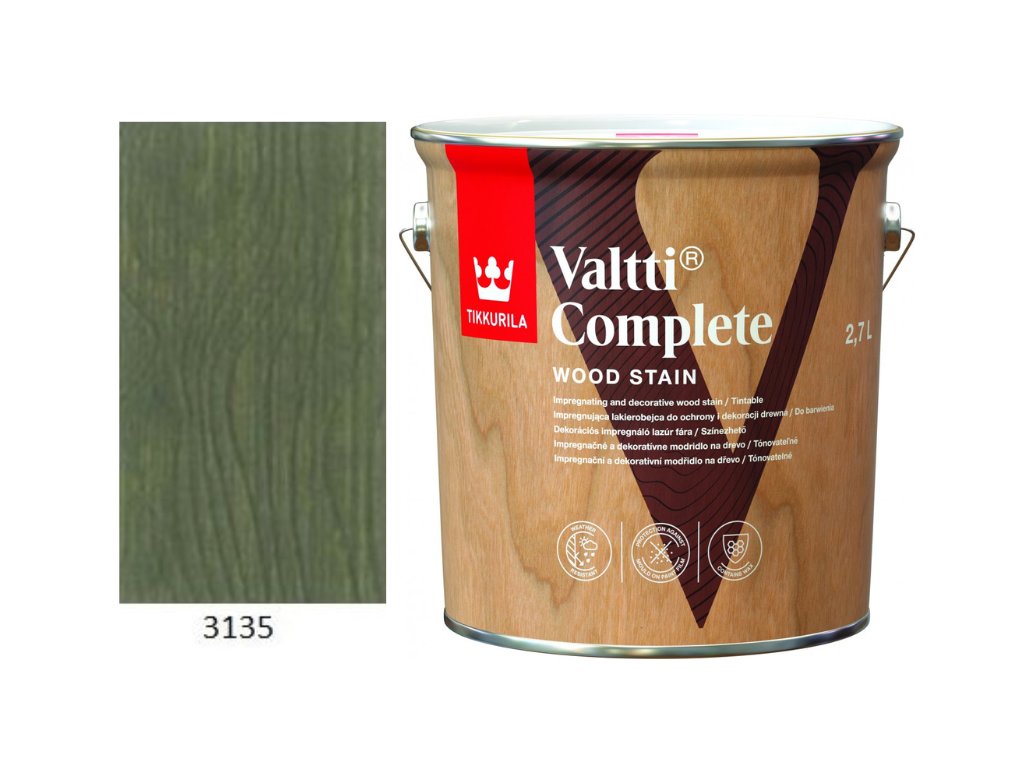 Tikkurila Valtti Complete -2,7L - 3135  + ein Geschenk Ihrer eigenen Wahl zu Ihrer Bestellung