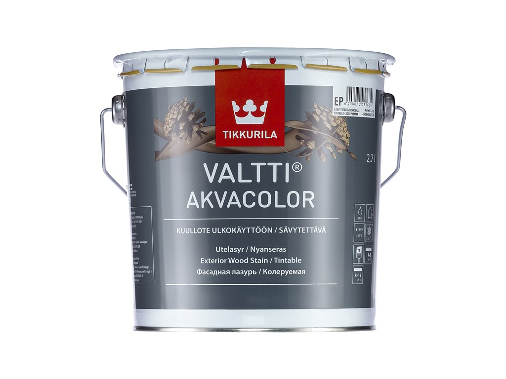 Tikkurila Valtti AKVACOLOR - 9L vzorník TVT  + ein Geschenk im Wert von bis zu 8 € zu Ihrer Bestellung