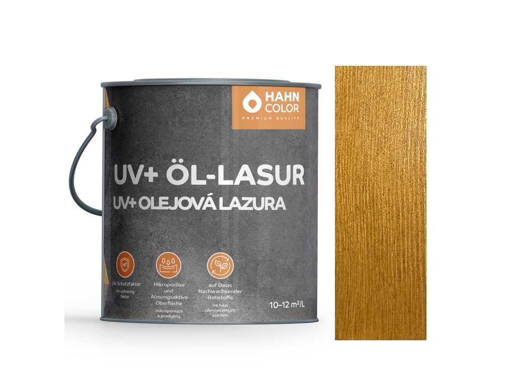 Hahn Color UV+ ÖL-LASUR UV-03 Eiche Hell
